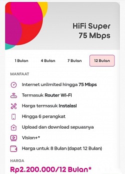 Bayar 12 bulanan